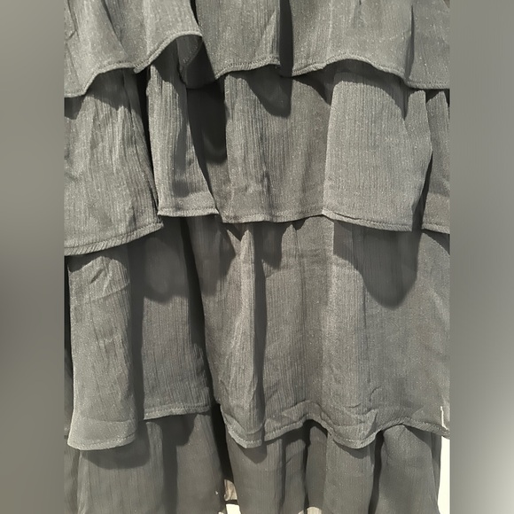 Abercrombie Long-Sleeve Ruffle Tiered Mini Dress - Picture 3 of 7